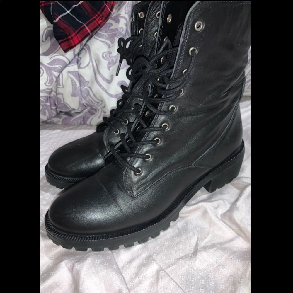 Steve Madden Combat Boots Black Size 9